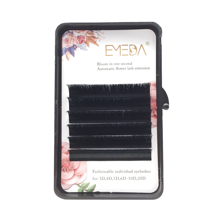 Inquiry for professional eyelashes vendor blooming volume eyelash easy fan lashes wholesale eyelash extensions with privable label 2021 XJ